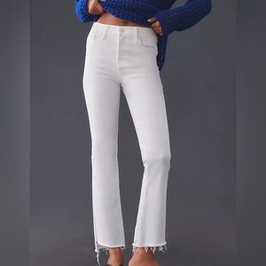 MOTHER THE INSIDER CROP STEP FRAY JEANS